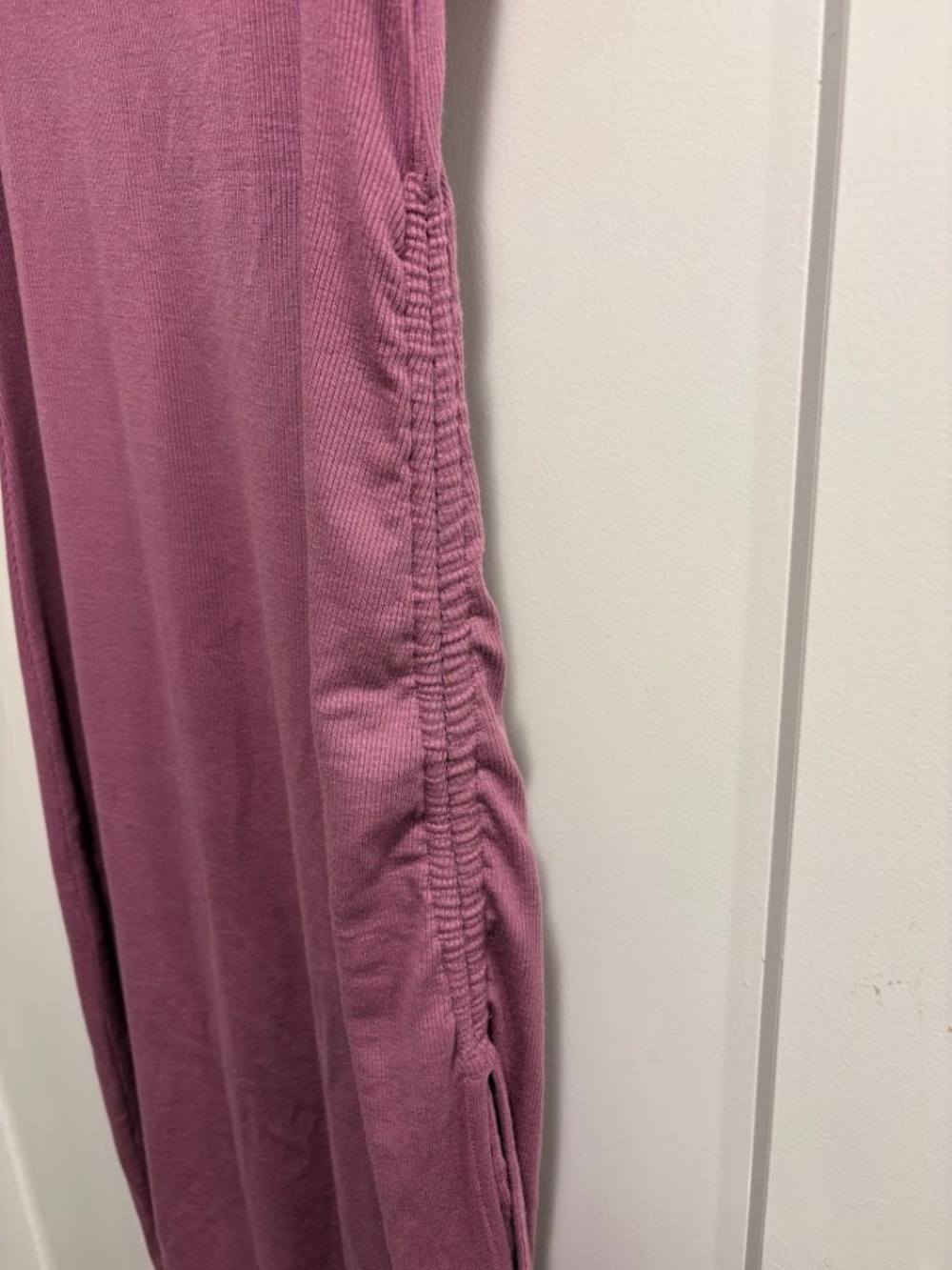 J.Crew Ruched Ribbed Tank Midi Dress - Picture 3 of 5